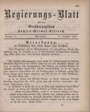 Nr. 31 : 31. Dezember 1869