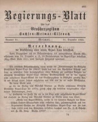 Nr. 31 : 31. Dezember 1869