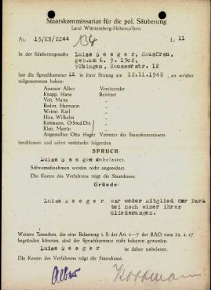 Seeger, Luise