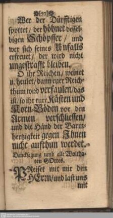 Dancksagung umb alle Wolthaten GOttes