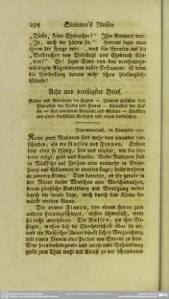 Acht und dreißigster Brief