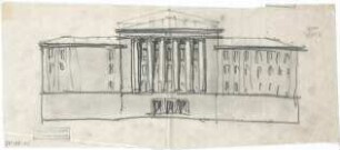 Littmann, Max; Athen (Griechenland); Konservatorium mit großem Konzertsaal und Amphitheater (Odeon) - Ansicht