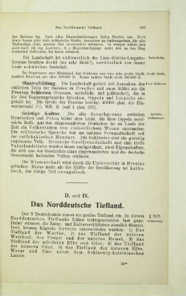 D. Das Norddeutsche Tiefland