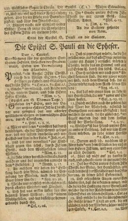 Die Epistel S. Pauli an die Epheser