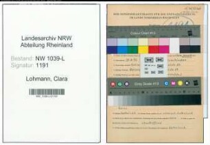 Entnazifizierung Clara Lohmann , geb. 20.06.1892 (Lehrerin)