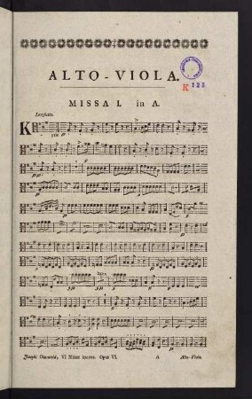 1-11, Missa I. in A. - Missa II. in C.