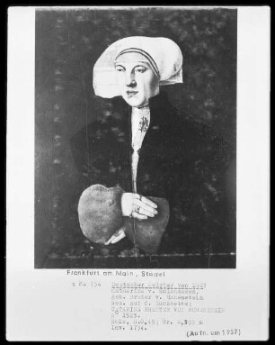 Bildnisse der Familie von Holzhausen — Bildnis der Katharina von Holzhausen, geborene Breder von Hohenstein