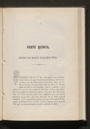 Parte Quinta