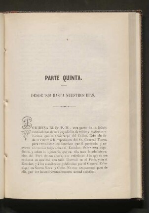 Parte Quinta
