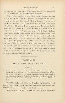 Capitolo III. Degli effetti della fideiussione