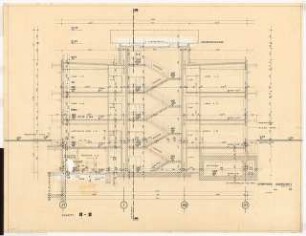 Physikalische Institute der Universität Köln: Kernphysik Querschnitt B-B, 1:50