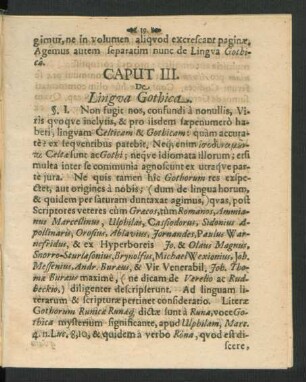 Caput III. De Lingua Gothica