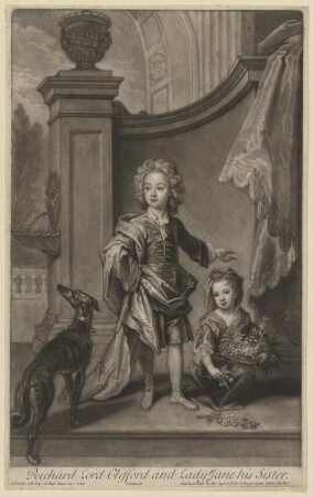 Gruppenbildnis von Richard Lord Clifford and Lady Jane