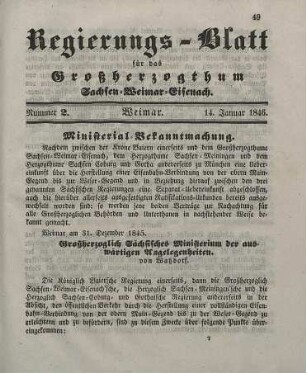Nr. 2 : 14. Januar 1846