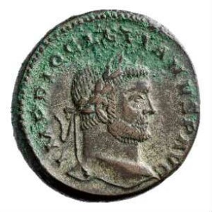 Münze, Follis, 296 - 297 n. Chr.