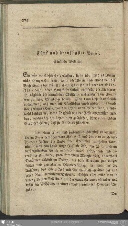 Fünf und dreyssigster Brief. Künstliche Edelsteine