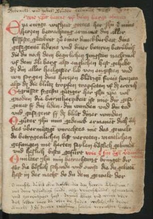 Betrachtung und Gebet nach Heinrich Seuse
