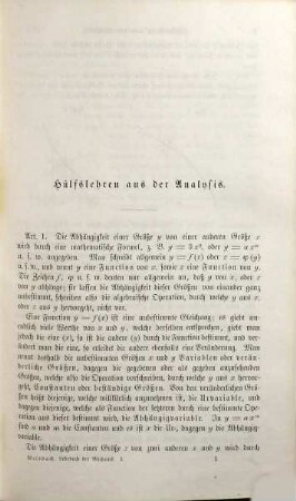 Lehrbuch der Ingenieur- und Maschinen-Mechanik : ohne Anwendung des höhern Calculs für den Unterricht an technischen Lehranstalten sowie zum Gebrauche für Techniker ; in zwei Theilen [später:] in drei Theilen, 1. Lehrbuch der theoretischen Mechanik