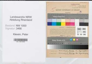 Entnazifizierung Peter Kieven, geb. 01.02.1917 (Maurer)