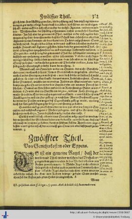 Zwölffter Theil. Von Gerichtskosten oder Expens.