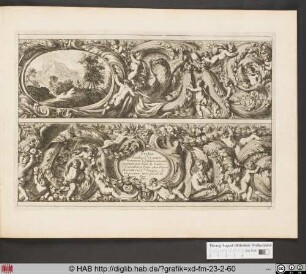 Frises, Feuillages et autres Ornemens a L'italiene. Titre.