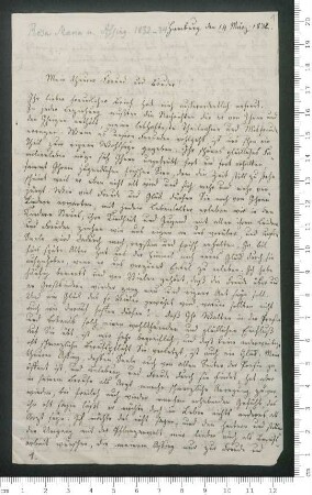 Brief von Rosa Maria Assing und David Assur Assing an Adelbert von Chamisso