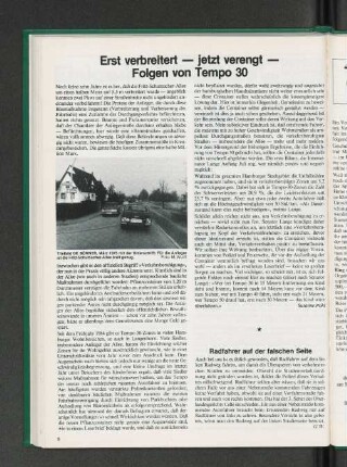 Radfahrer auf der falschen Seite
