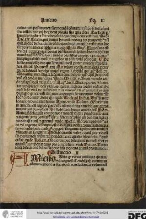 Amicus. Nota quod triplicem habet homo amicum videlicet mundum, proximum et deum.