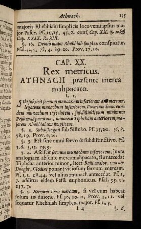 135-144, Cap. XX. Rex metricus. - Cap. XXI. Duces metrici.