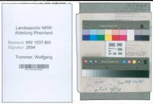 Entnazifizierung Wolfgang Trommer , geb. 10.02.1904 (Rechtsanwalt)