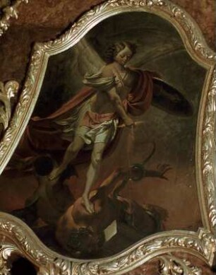 Seitenaltar, Oberbild: Heiliger Michael