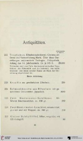 Antiquitäten (Nr. 222-364a)