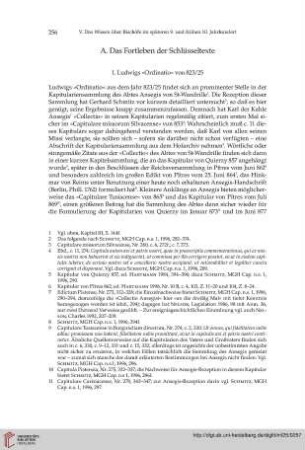 A. Das Fortleben der Schlüsseltexte