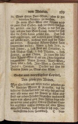 Sechs und dreyßigstes Capitel. Von gewürzten Weinen.