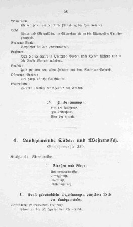 4. Landgemeinde Süder- und Westerwisch.