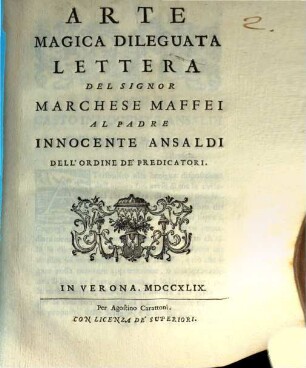 Arte Magica dileguata