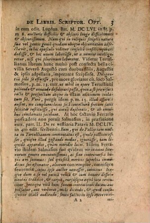 Thomae Crenii De Libris Scriptorum Optimis Et Utilissimis Exercitatio, [1]. Ad ... Philippum Julium Rehtmeierum, Brunsvicensem, S. Theologiae & Ministerii non unum e multis Candidatum