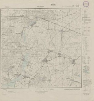 3442 (alte Nr.: 1833) Tremmen, (4cm - Karte) Meßtischblatt