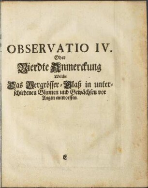 Observatio IV.