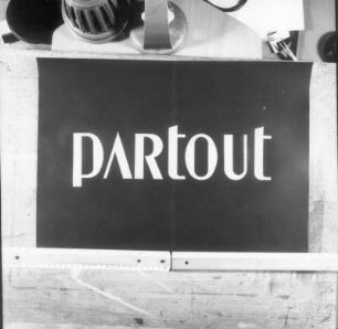 Schriftgestaltung Partout : Schriftgestaltung Partout. Papier, Farbe (vor 1989; H. Rose)