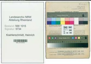 Entnazifizierung Heinrich Koehlerschmidt , geb. 25.02.1894 (Arbeiter)