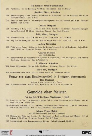 Gemälde alter Meister (Nr. 301-350)