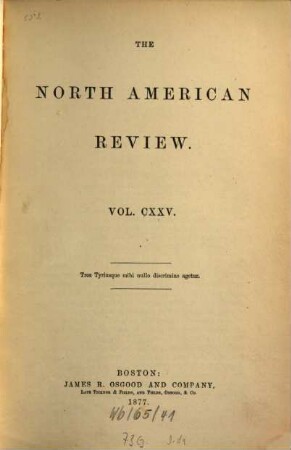 The North American review. 125. 1877