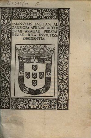 In praestanda Obedientia pro Emanuele Lusitanorum Rege oratio