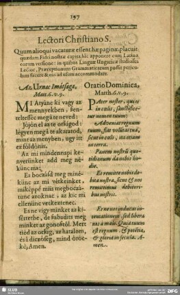 Lectori Christiano S.