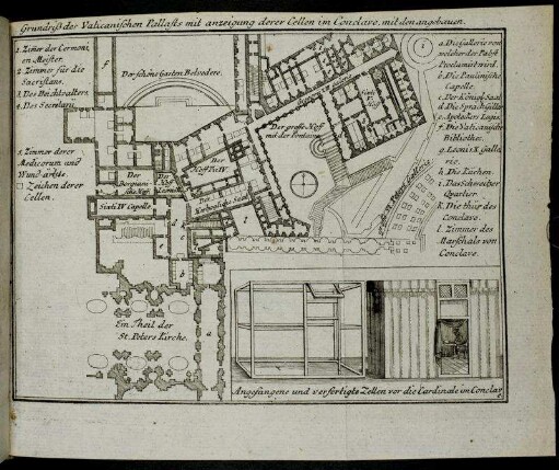 Grundriß des Vaticanischen Pallasts[...]