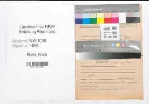 Entnazifizierung Erich Both , geb. 02.10.1903 (Postbeamter)