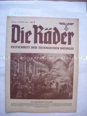 Fachzeitschrift der Technischen Nothilfe "Die Räder" u.a. zum 125. Jahrestag der Schlacht bei Großbeeren