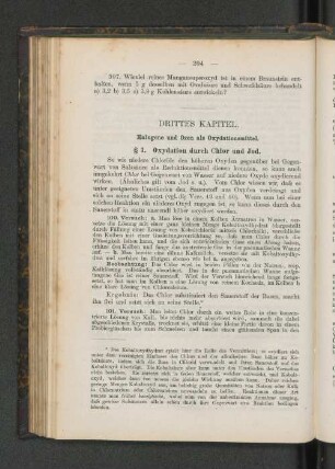 § 1. Oxydation durch Chlor und Jod.