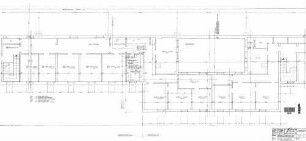 Stuttgart Hbf: Empfangsgebäude Kantine Gl.16 Küche Grundriss 3.Obergeschoß